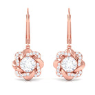 Sparkanite Jewels-Floral Inspired Moissanite Drop Earrings