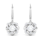 Sparkanite Jewels-Floral Inspired Moissanite Drop Earrings