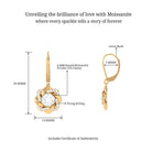 Sparkanite Jewels-Floral Inspired Moissanite Drop Earrings