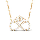 Sparkanite Jewels-Certified Moissanite Infinity Crown Necklace