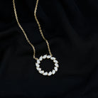 Sparkanite Jewels-Pear Shape Moissanite Eternity Necklace