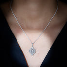 Sparkanite Jewels-Nature Inspired Floral Moissanite Statement Pendant Necklace