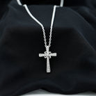 Sparkanite Jewels-Cross Pendant with Certified Moissanite