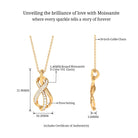 Sparkanite Jewels-Moissanite Infinity Knot Pendant Necklace