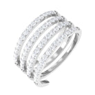 Sparkanite Jewels-Contemporary Moissanite Eternity Wrap Ring