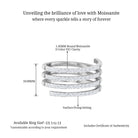 Sparkanite Jewels-Contemporary Moissanite Eternity Wrap Ring