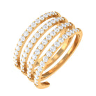 Sparkanite Jewels-Contemporary Moissanite Eternity Wrap Ring