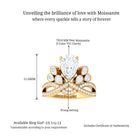 Sparkanite Jewels-Crown Style Moissanite Engagement Ring