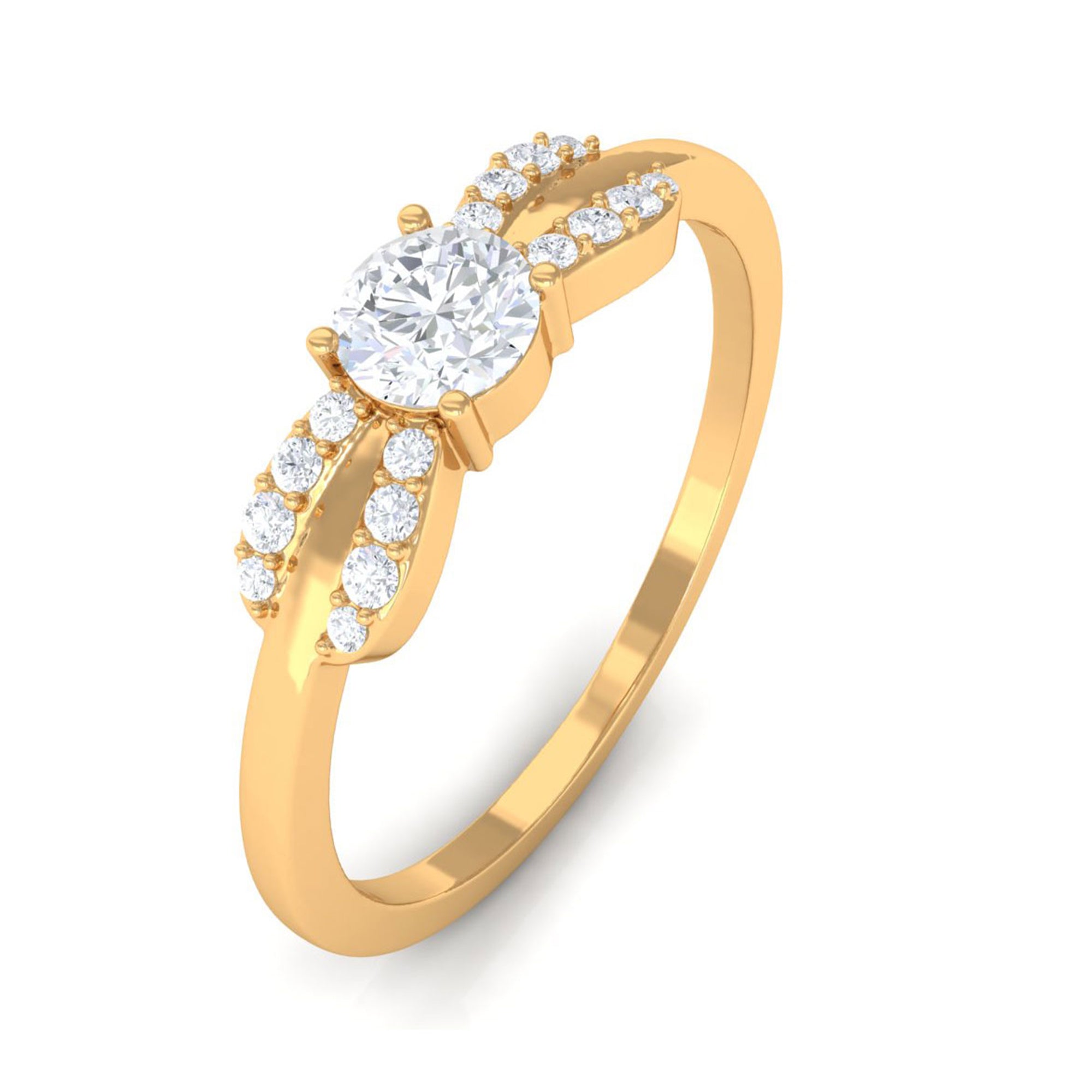 Sparkanite Jewels-Certified Moissanite Minimal Promise Ring