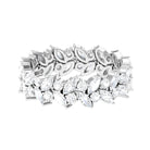 Sparkanite Jewels-Designer Full Eternity Ring with Certified Moissanite