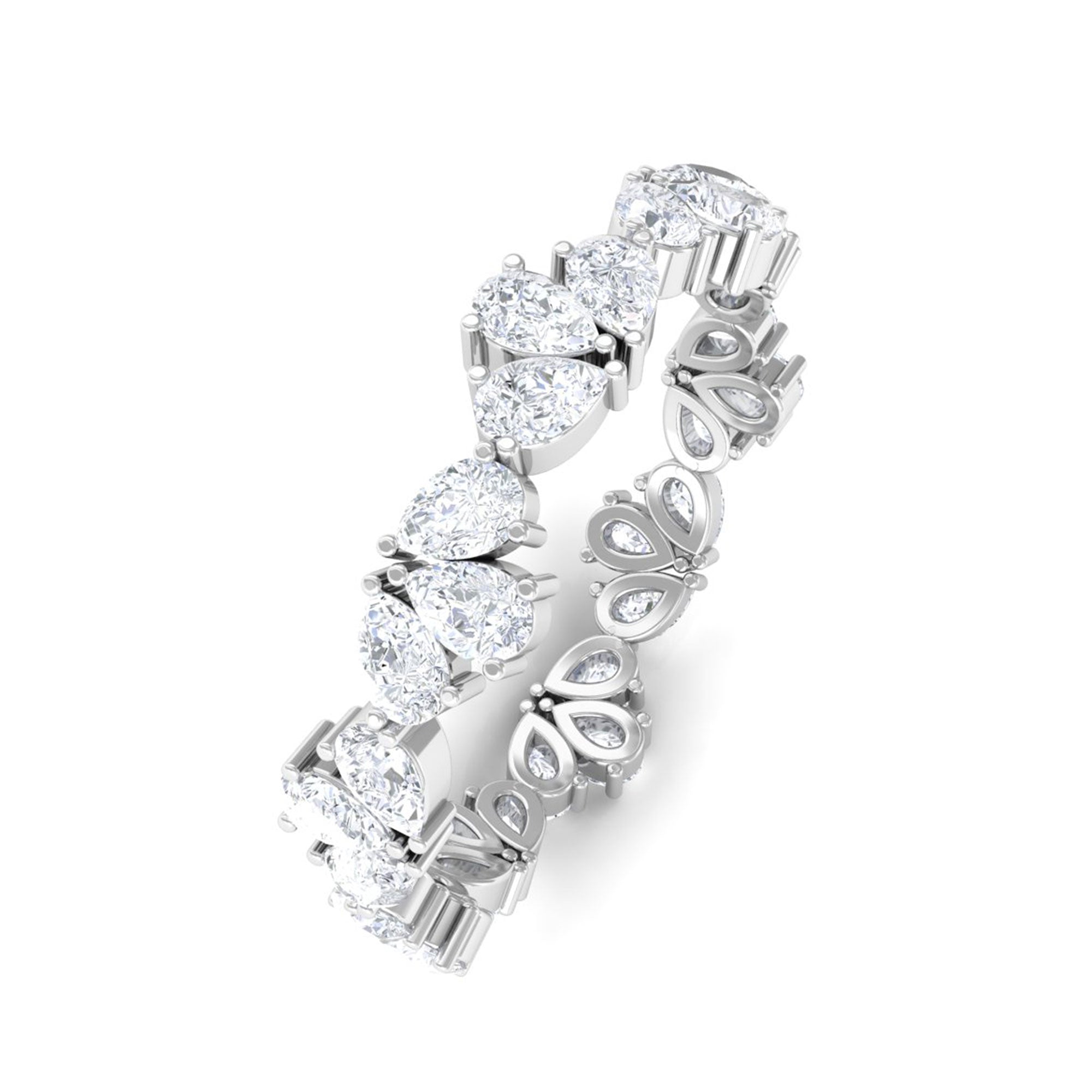 Sparkanite Jewels-Certified Moissanite Designer Eternity Ring