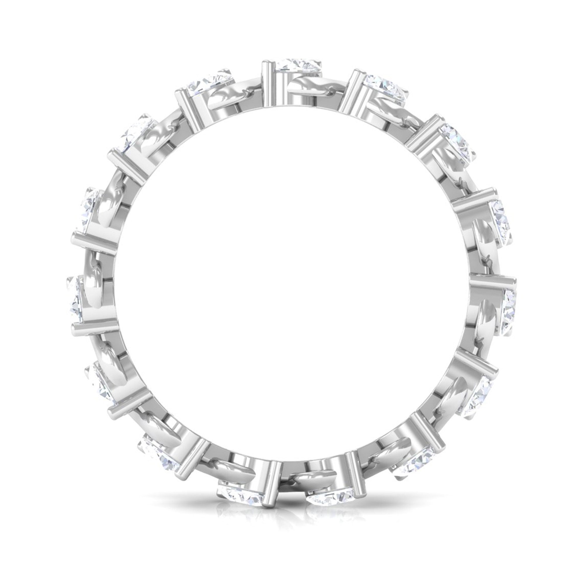 Sparkanite Jewels-Minimal Moissanite Full Eternity Band Ring