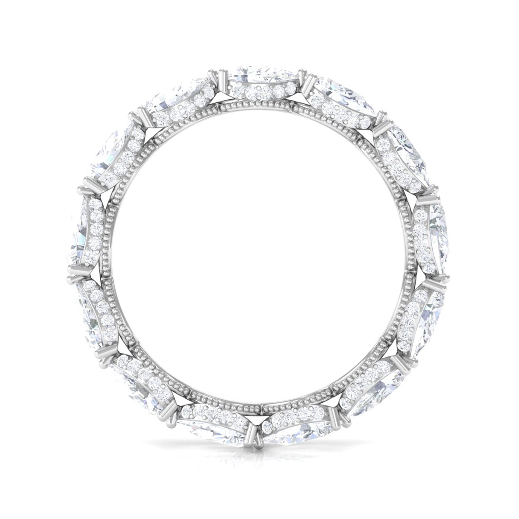 Sparkanite Jewels-Certified Moissanite Statement Eternity Ring