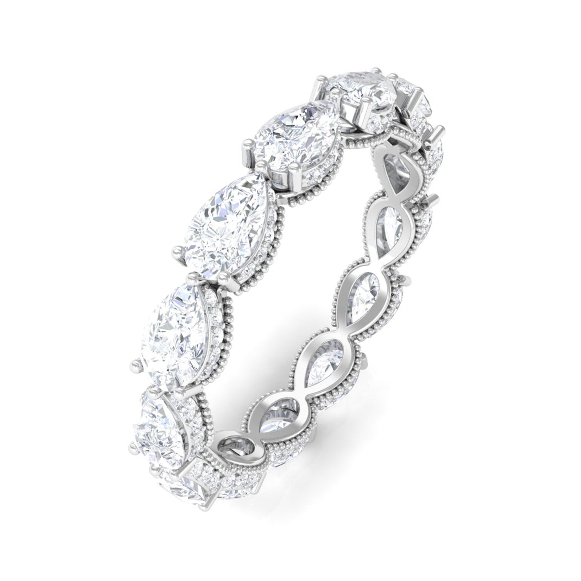 Sparkanite Jewels-Certified Moissanite Statement Eternity Ring