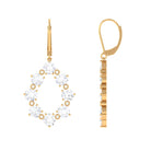 Minimal Moissanite Eternity Drop Earring D-VS1 - Sparkanite Jewels